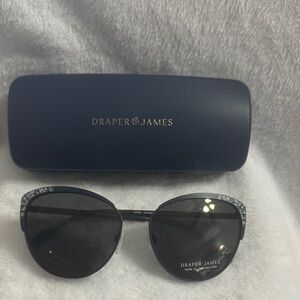 Draper James Navy and Black Sunglasses